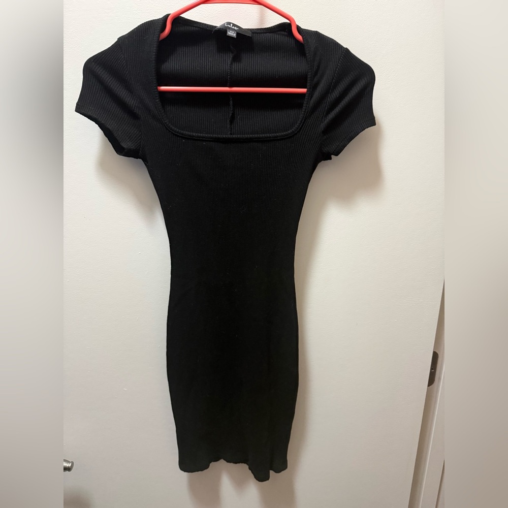 Lulu's Classic Black Mini Dress